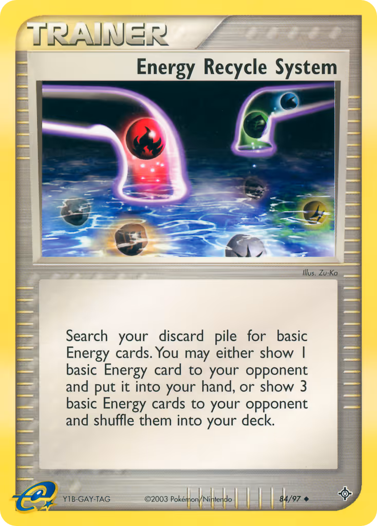 Energy Recycle System 84/97 Pokemon card