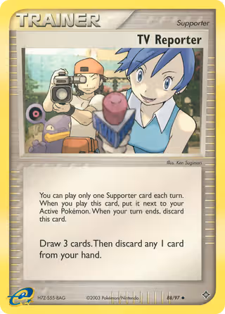 TV Reporter 88/97 Pokemon card