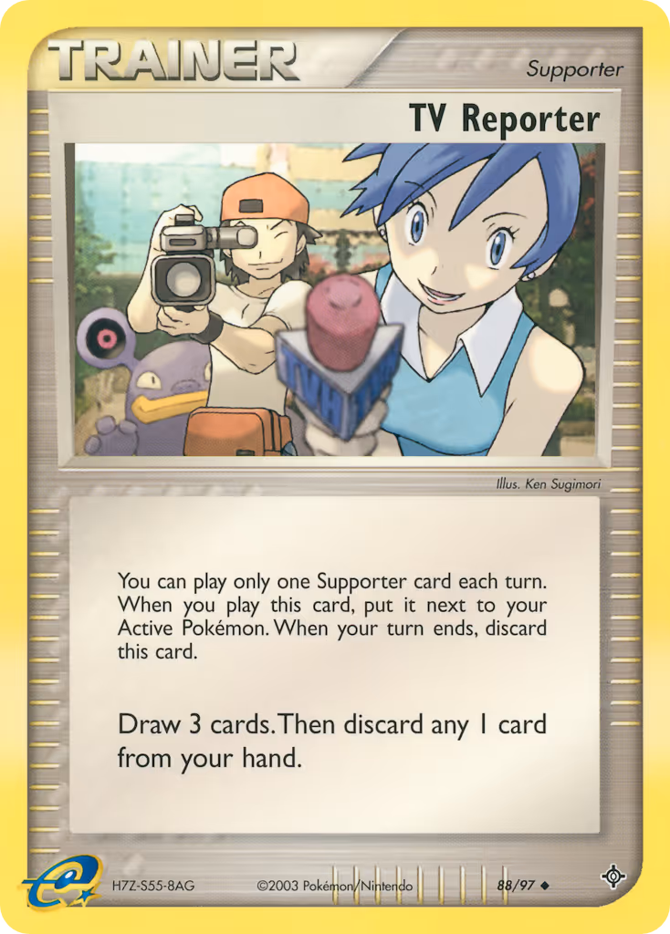 TV Reporter 88/97 Pokemon card