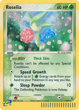 Roselia 9/97 Pokemon card