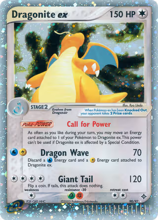 Dragonite ex 90/97 Pokemon card