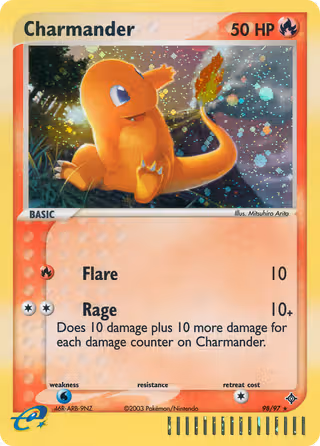 Charmander 98/97 Pokemon card