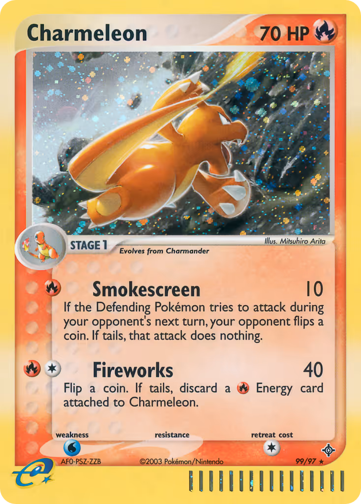 Charmeleon 99/97 Pokemon card