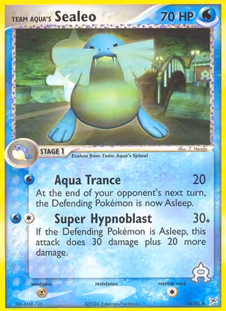 Team Aqua's Sealeo 16/95 Pokemon card