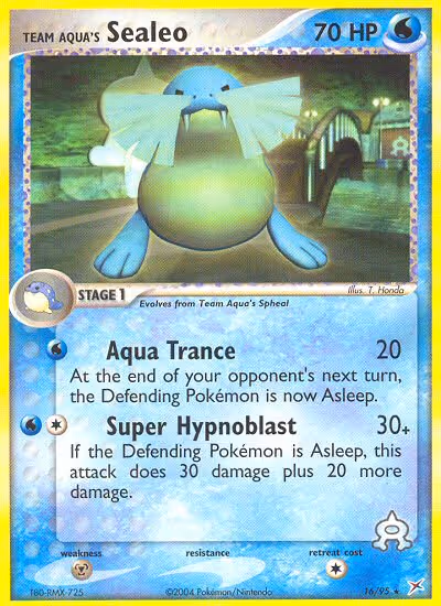Team Aqua's Sealeo 16/95 Pokemon card