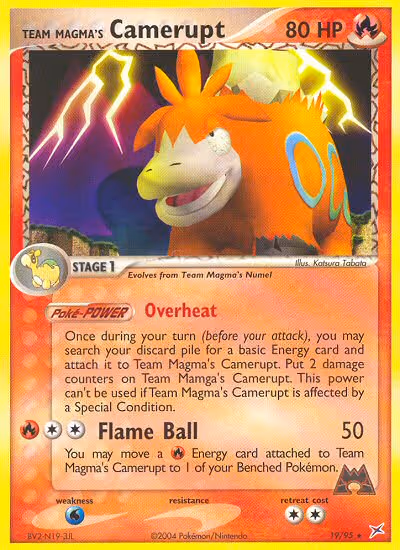 Team Magma's Camerupt 19/95 Pokemon card