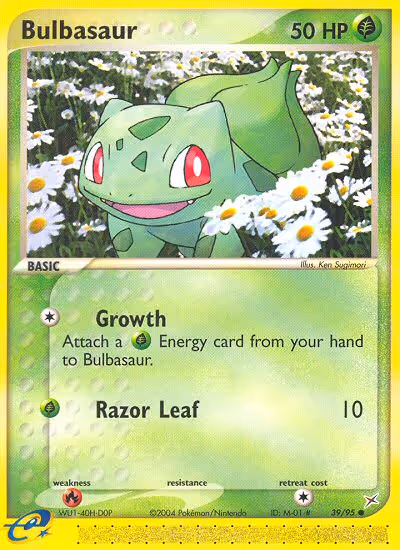 Bulbasaur 39/95 Pokemon card