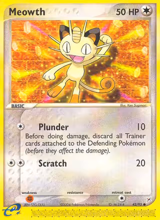 Meowth 42/95 Pokemon card