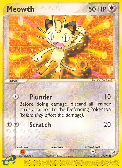 Meowth 42/95 Pokemon card