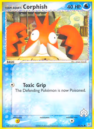 Team Aqua's Corphish 50/95 Pokemon card