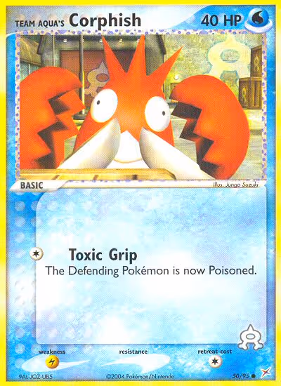 Team Aqua's Corphish 50/95 Pokemon card