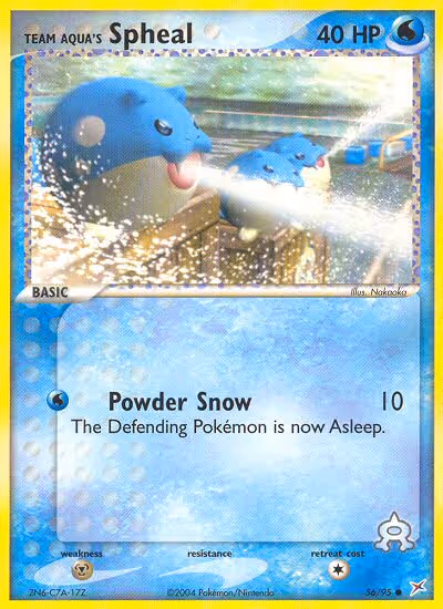 Team Aqua's Spheal 56/95 Pokemon card