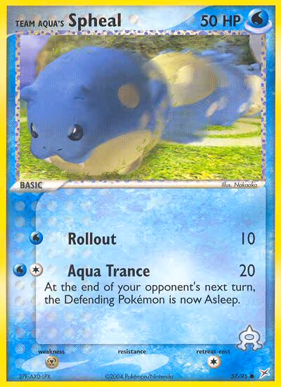 Team Aqua's Spheal 57/95 Pokemon card