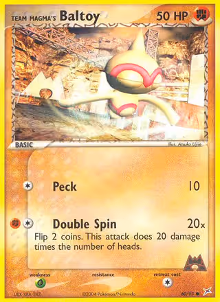 Team Magma's Baltoy 60/95 Pokemon card