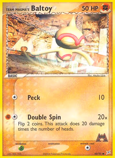 Team Magma's Baltoy 60/95 Pokemon card