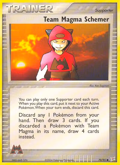 Team Magma Schemer 70/95 Pokemon card