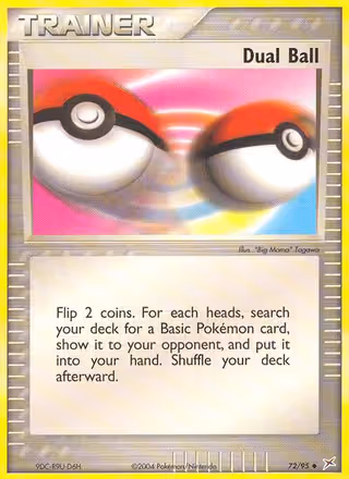 Dual Ball 72/95 Pokemon card