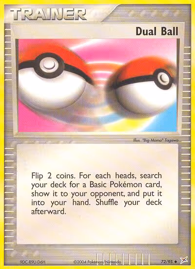 Dual Ball 72/95 Pokemon card