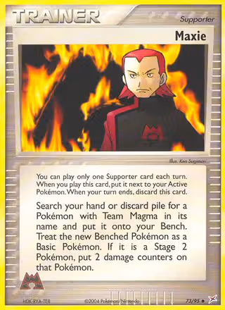Maxie 73/95 Pokemon card