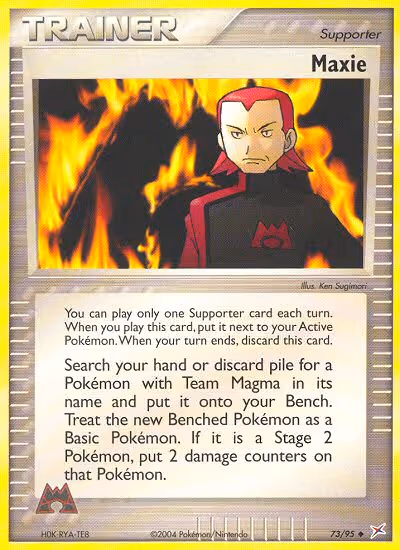 Maxie 73/95 Pokemon card