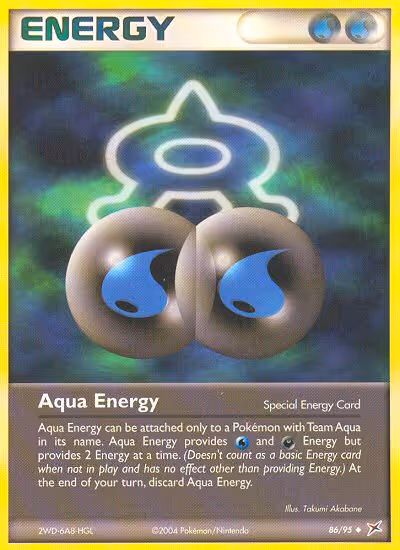 Aqua Energy 86/95 Pokemon card