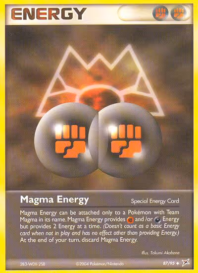 Magma Energy 87/95 Pokemon card