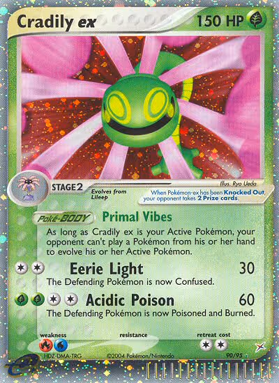 Cradily ex 90/95 Pokemon card
