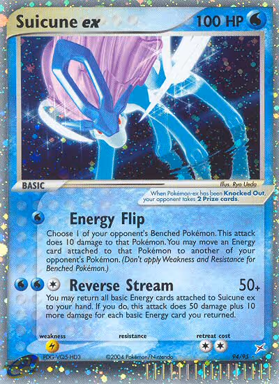 Suicune ex 94/95 Pokemon card