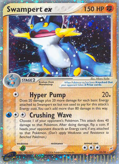 Swampert ex 95/95 Pokemon card