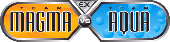Team Magma vs Team Aqua set logo