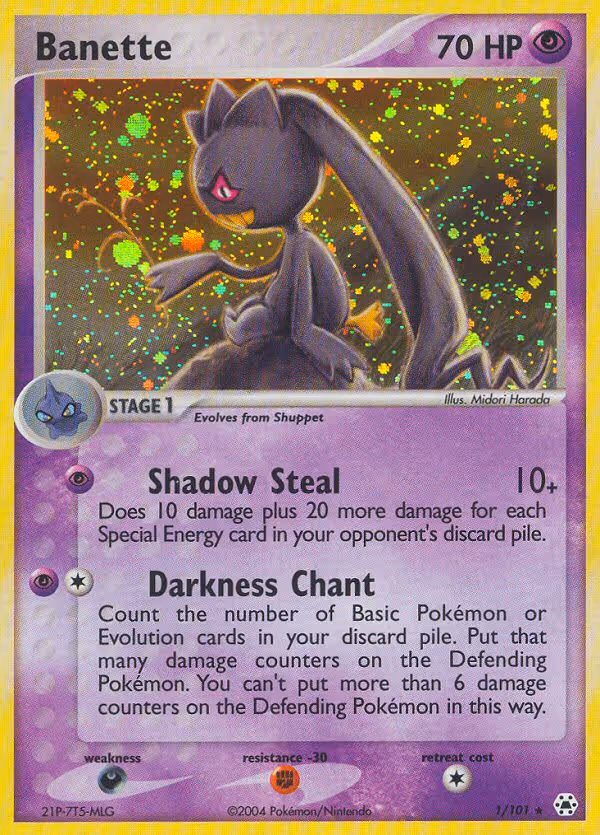 Banette 1/101 Pokemon card
