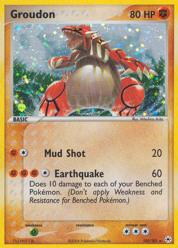 Groudon 102/101 Pokemon card