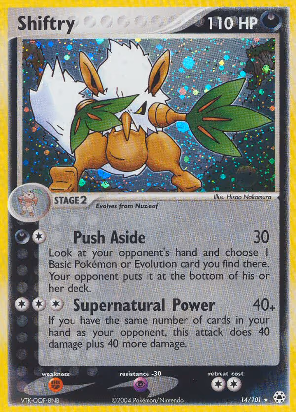 Shiftry 14/101 Pokemon card
