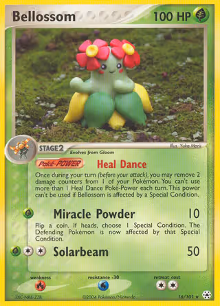 Bellossom 16/101 Pokemon card