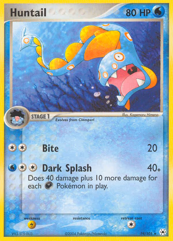 Huntail 19/101 Pokemon card