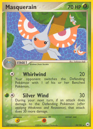 Masquerain 20/101 Pokemon card