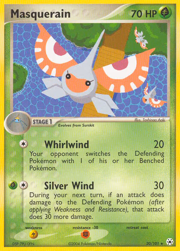 Masquerain 20/101 Pokemon card