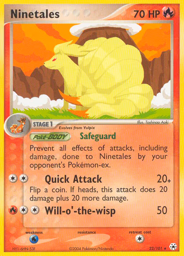Ninetales 22/101 Pokemon card