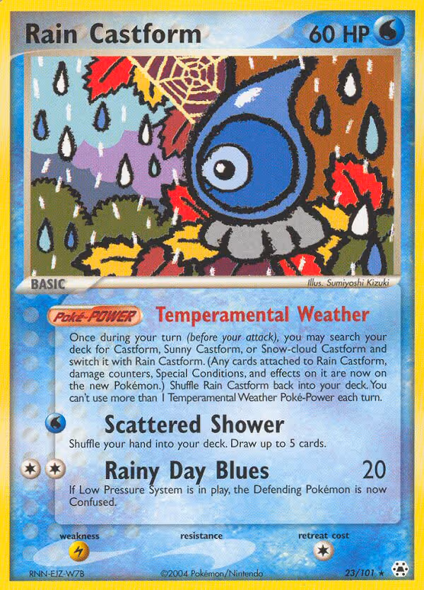 Rain Castform 23/101 Pokemon card
