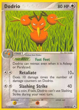 Dodrio 33/101 Pokemon card