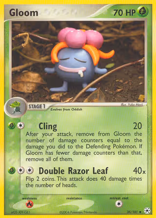 Gloom 35/101 Pokemon card