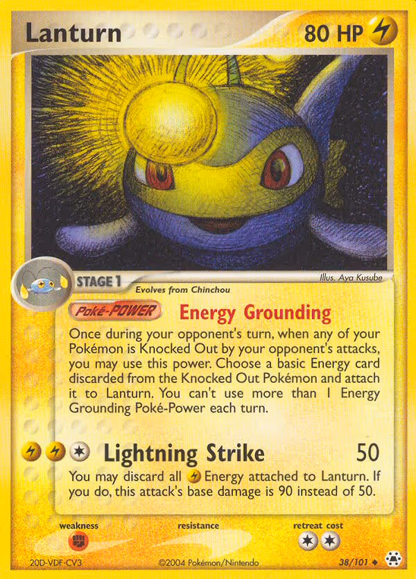 Lanturn 38/101 Pokemon card