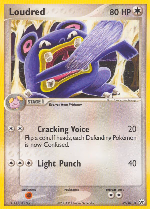 Loudred 39/101 Pokemon card