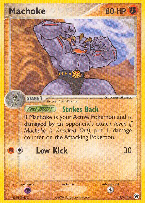 Machoke 41/101 Pokemon card