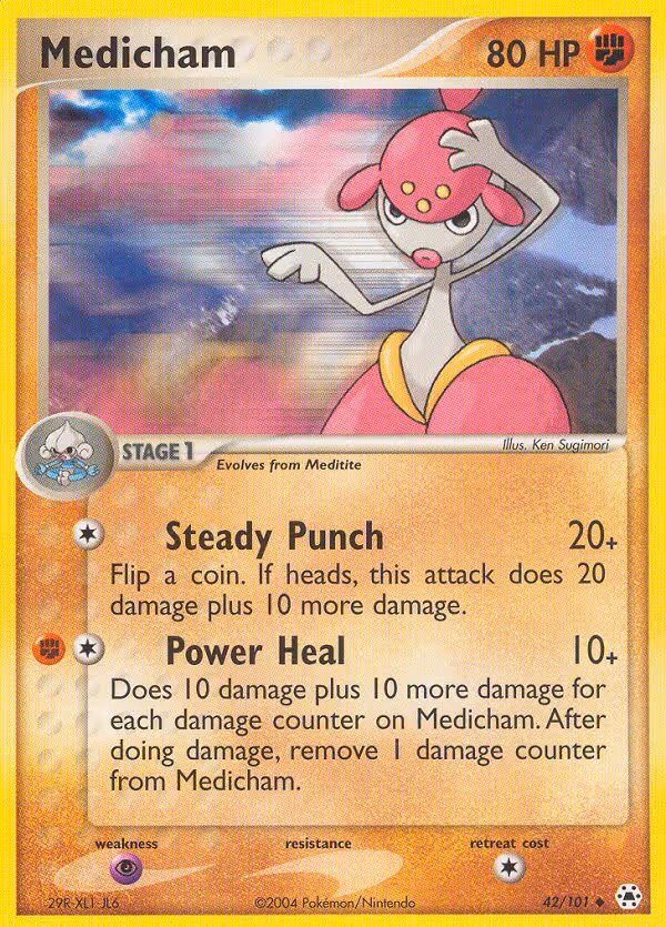 Medicham 42/101 Pokemon card