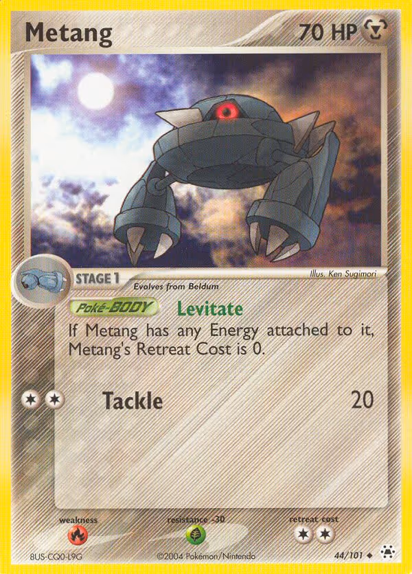 Metang 44/101 Pokemon card