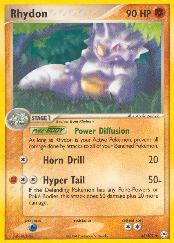 Rhydon 46/101 Pokemon card