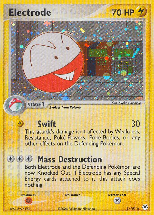 Electrode 5/101 Pokemon card