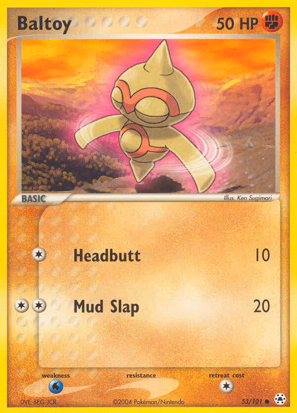 Baltoy 53/101 Pokemon card