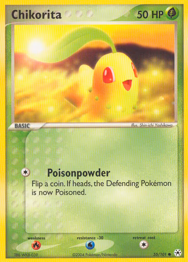 Chikorita 55/101 Pokemon card